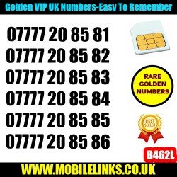 Golden Numbers VIP UK EE Network SIM Card – Easy to Remember Numbers- B462L